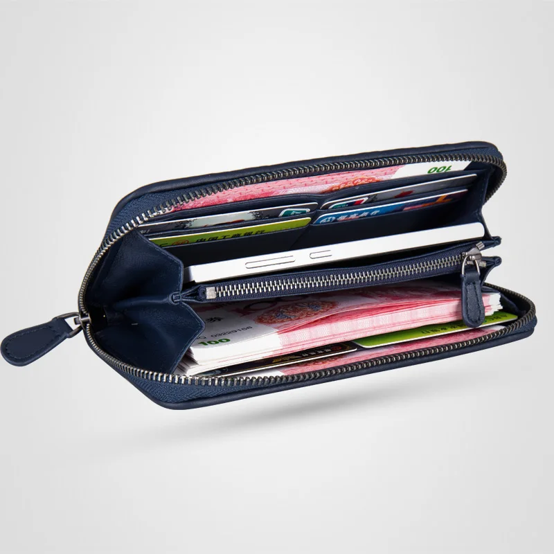 Высококачественный Длинный дизайнерский кошелек из овечьей кожи | Багаж и сумки