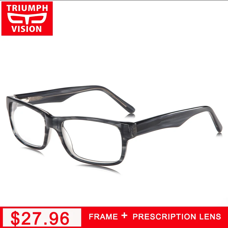 

Электронные очки TRIUMPH VISION для чтения по рецепту, Квадратные прозрачные очки, очки для близорукости, очки для зрения