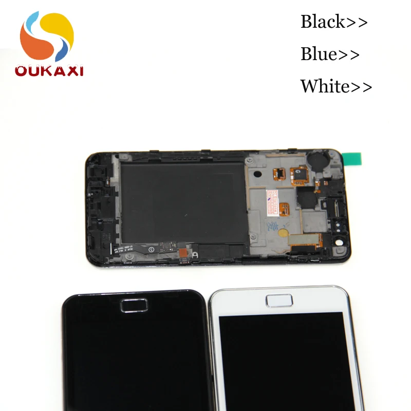 AMOLED LCDs для Samsung Galaxy S2 i9100 SII Plus i9105 ЖК дисплей сенсорный экран дигитайзер полная