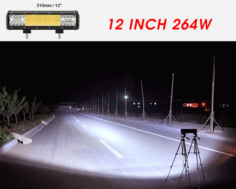 CO LIGHT 16D Lens 4-Rows 264W 336W 480W 696W 1128W Led Light 4x4 Offroad Bar Combo Led Bar for Offroad 4WD Truck Trailer 12V 24V