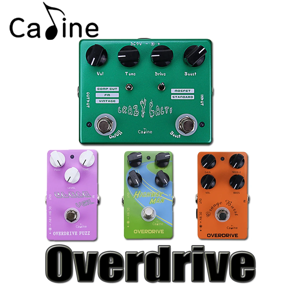 Caline Overdrive/Distortion/задержки/boost серии Портативный Электрогитары педаль эффектов и
