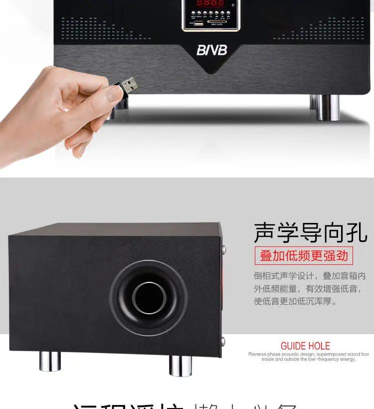 Настольный/настенный 5,1 Домашний кинотеатр комбинированный HiFi стерео усилитель мощности USB/SD/Встроенный Bluetooth/коаксиальный Оптический/USB 220 В