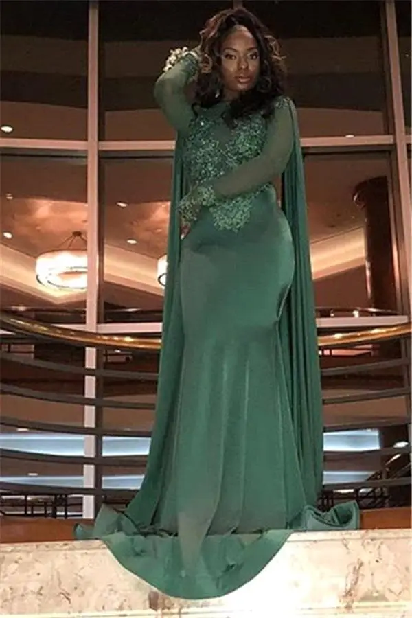 Vestido de gala изумрудно зеленый платье для выпускного с подолом в виде русалочьего