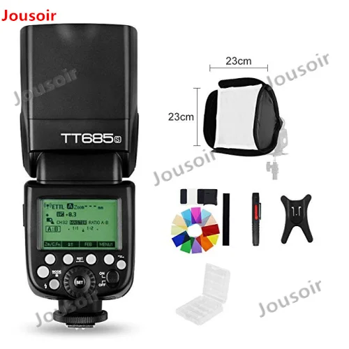 Godox TT685S 2 4G HSS 1/8000s i-TTL GN60 Беспроводная вспышка Speedlite для Sony A77II A7RII A7R A58 A9 A99 A6300 A6500 +