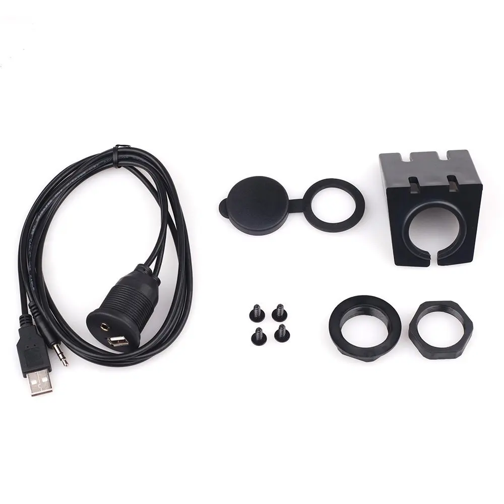 USB-кабель для крепления-1 м 3 фута USB и 5 мм Aux Удлинительное крепление смыв