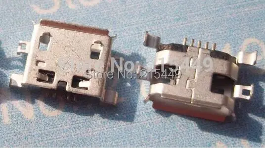 100 шт./лот Micro 5pin USB разъем 0 8 B тип зарядный порт для ZTE V880 и других мобильных