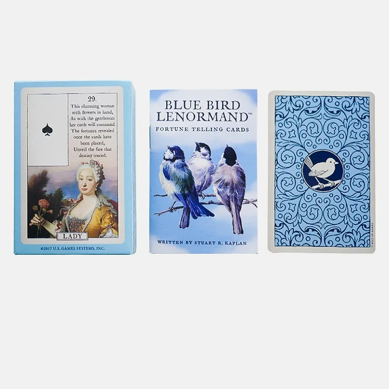 36 печатная плата игры Игральные карты синяя птица Lenormand не Таро английская