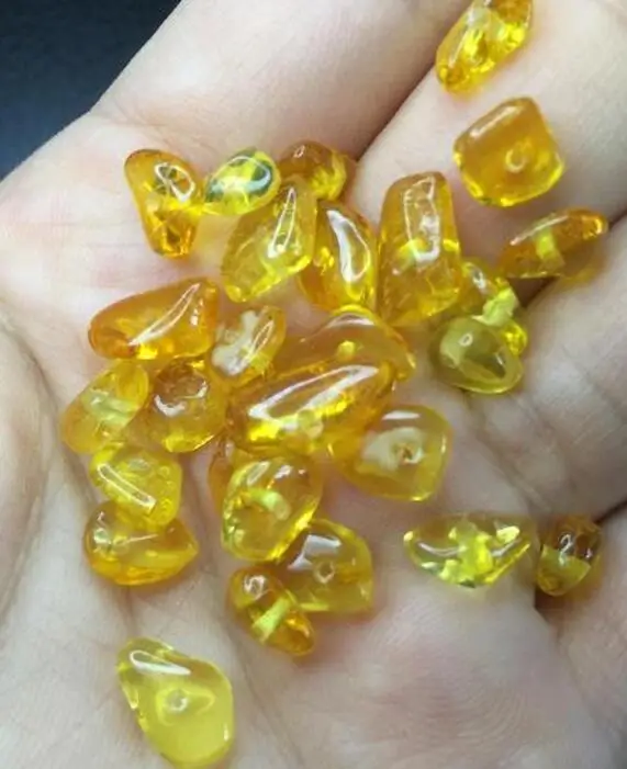 gold beads Yoowei Нерегулярные натуральный янтарь свободные бусины для самостоятельного изготовления балтийские оригинальные Янтарный поставщик чипы шарики янтарные украшения продавец 3 цвет по выбору - Цвет: gold beads