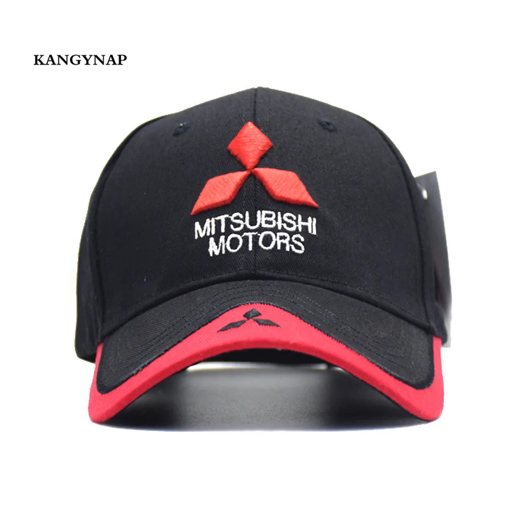 [KAGYNAP] Mitsubishi MOTO GP Дальнобойщик кепки 3 d вышивка мотоцикл Snapback Головные уборы для мужчин и женщин бейсболки casquette