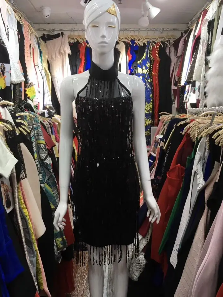 Deavogy 2018 Новый Vestido для соблазнительных женщин на бретелях с блестками эластичное