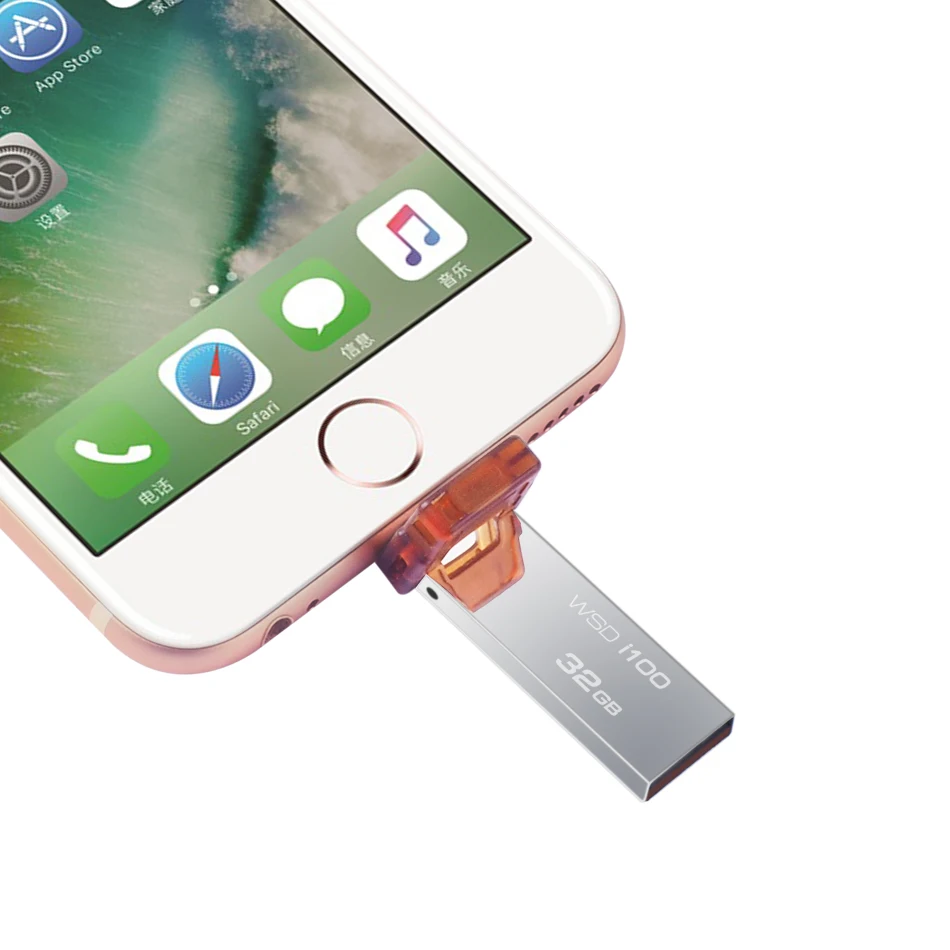 Новое поступление usb флеш накопитель WANSENDA Lightning для iPhoneX/8/7/7 plus/6/6 s/iPad 16 ГБ 32 64 usb2.0