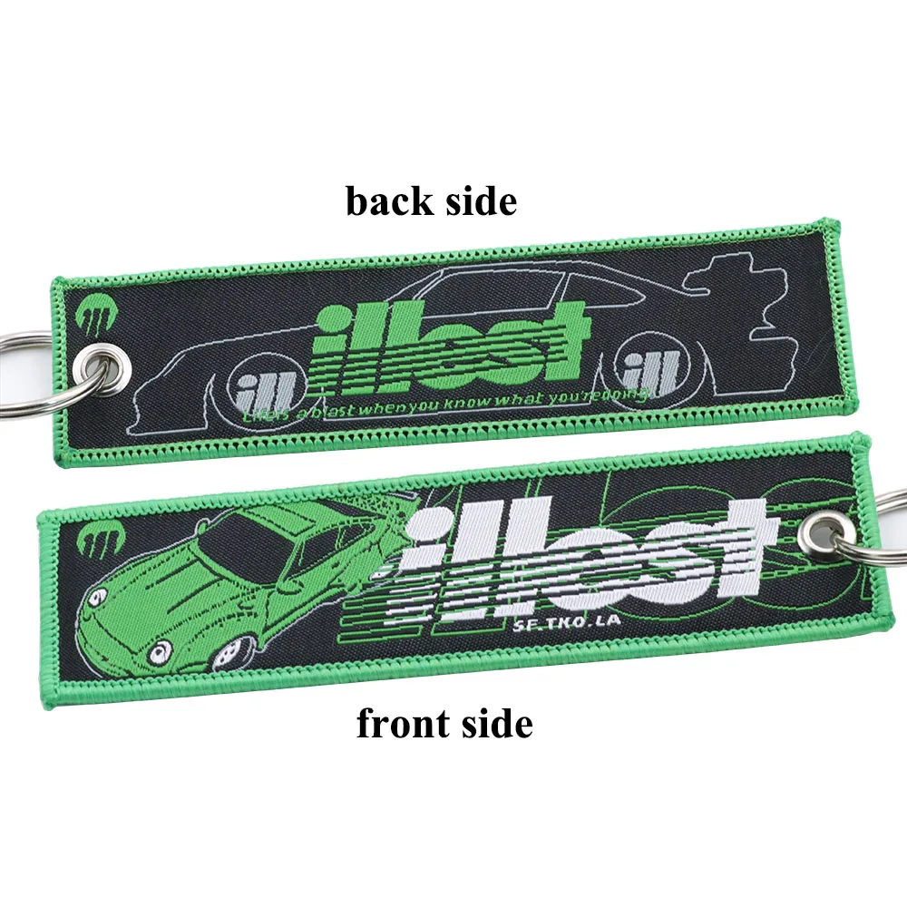 JDM мотоцикл автомобили ILLEST невесты брелок с вышивкой настоящие мужчины как кривые авто брелоки OEM ювелирные изделия