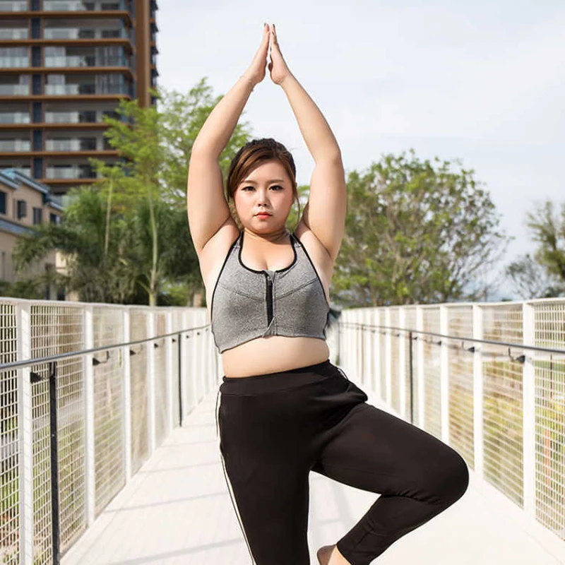 Женский спортивный бюстгальтер на молнии WANAYOU XXL XXXL XXXXL Pus быстросохнущие