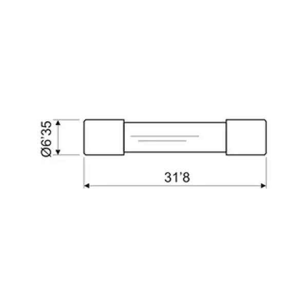 Упаковка 100 шт предохранители стекла 6 3x32 мм 2 A электро DH 06 115/F/2 8430552042982 | Компьютеры