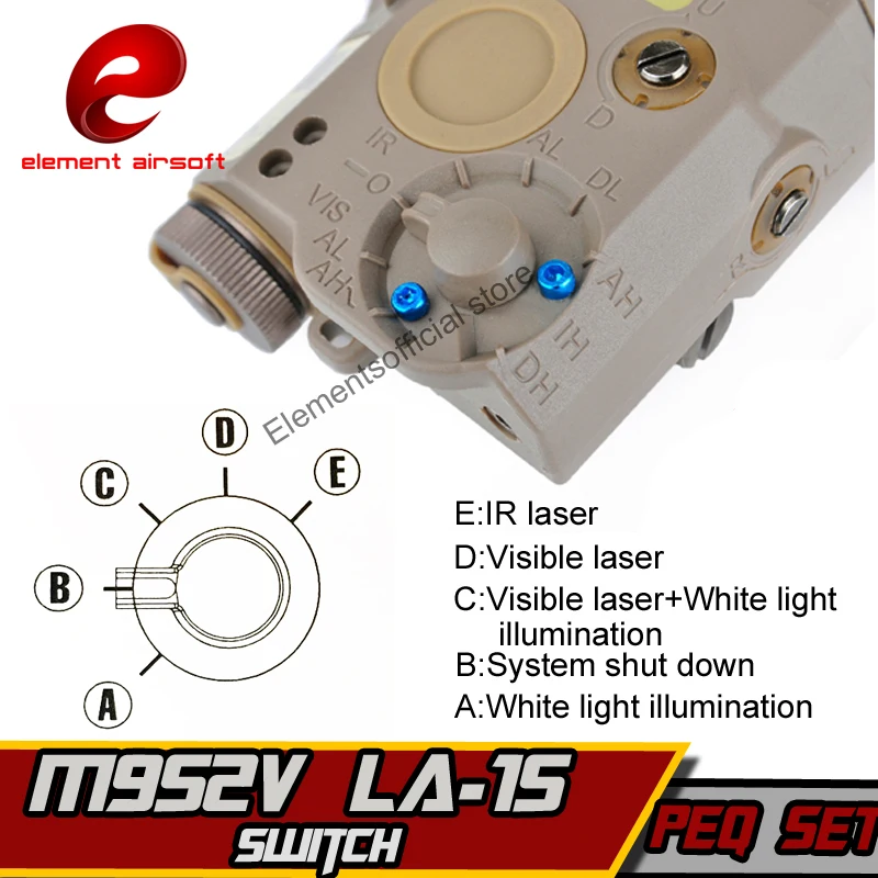 Элемент Airsoft Surefir M300 MINI Военный светильник IR Laser PEQ 15 Винтовка Арма Двухконтурный переключатель Пистолет Тактический светильник на оружие.