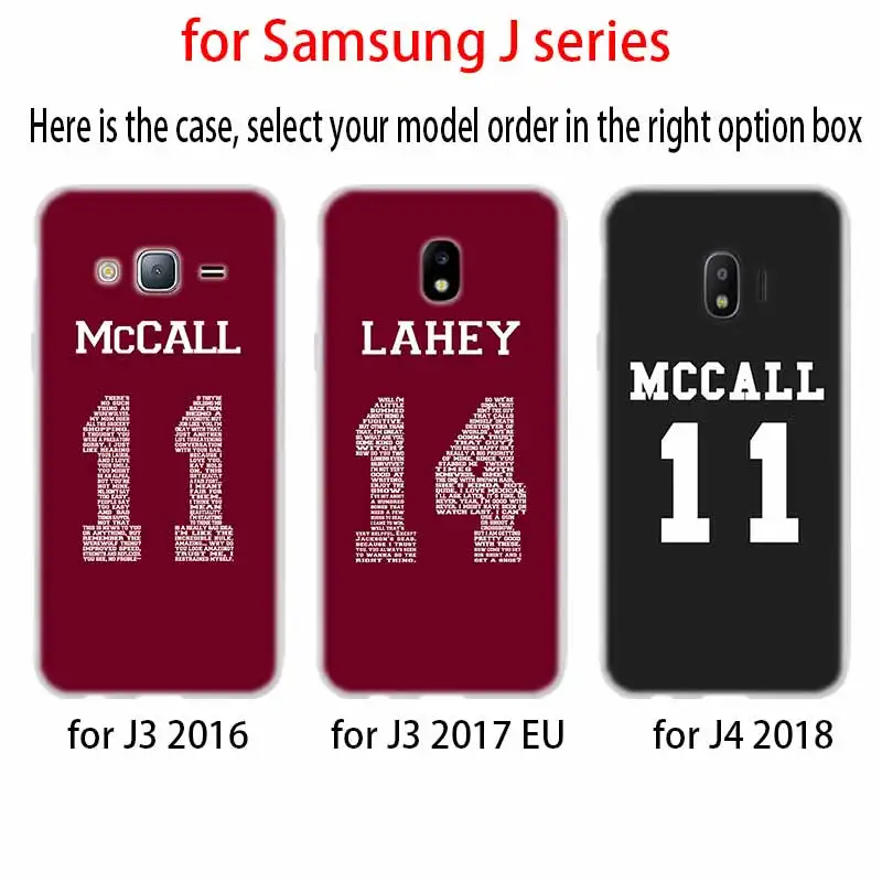 Чехол для телефона мягкий чехол Samsung Galaxy J6 J8 J3 J5 J7 J4 Plus 2018 2016 2017 EU Prime Pro Ace teen wolf Stilinski