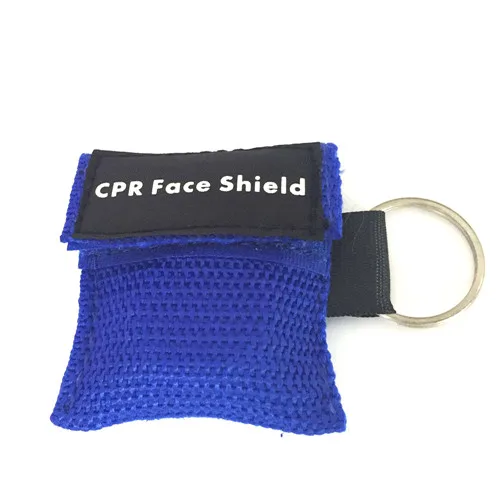 Blue Package 2 шт CPR маска для первой помощи обучение первой помощи одноразовый односторонний клапан искусственное дыхание аварийная реанимация маска для лица - Цвет: Blue Package