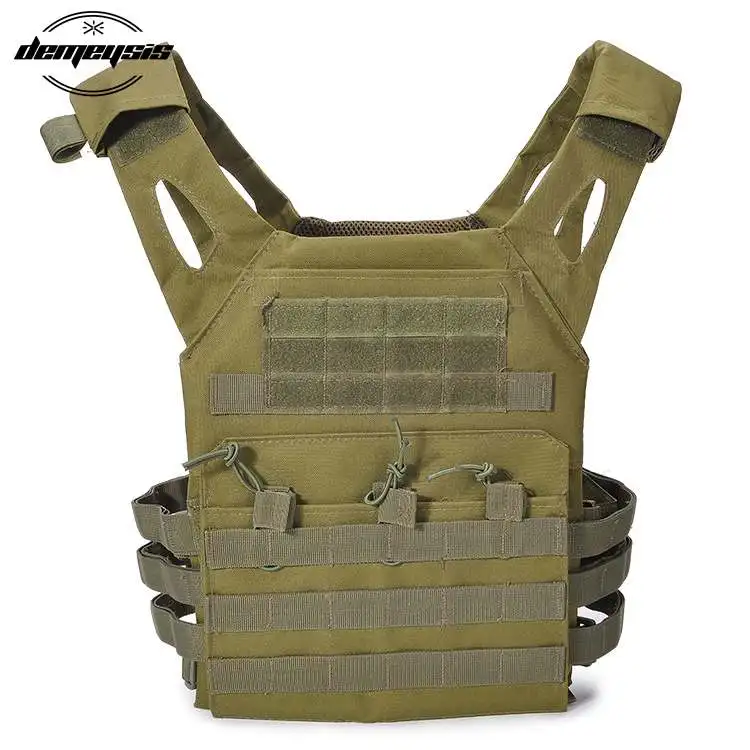 green Molle Военная Стрельба Жилет защитная пластина Перевозчик тактический жилет для наружного охоты страйкбол Пейнтбол жилет жилеты - Цвет: green