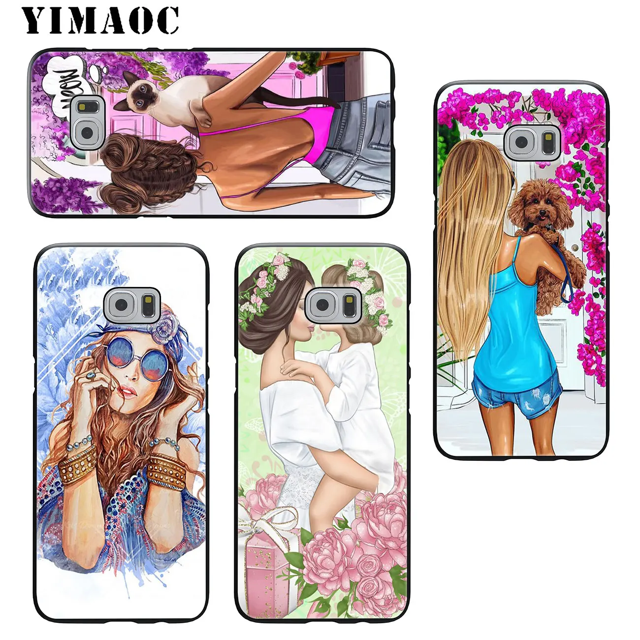 Модный мягкий силиконовый чехол YIMAOC для Samsung Galaxy S10 S9 S8 Plus S6 S7 Edge S10e E|Бамперы| |