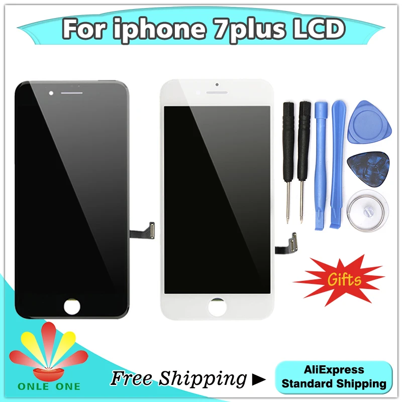 1 шт. качественный ЖК дисплей + сенсорный экран дигитайзер для iphone 7 Plus P