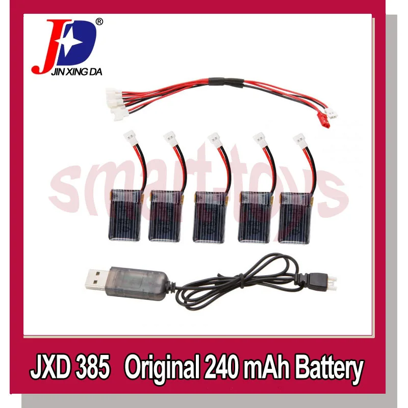 Зарядное устройство JXD 385 USB с кабелем 1 5 и аккумулятором для JD 388 Hubsan X4 H107L H107C H107D U816A