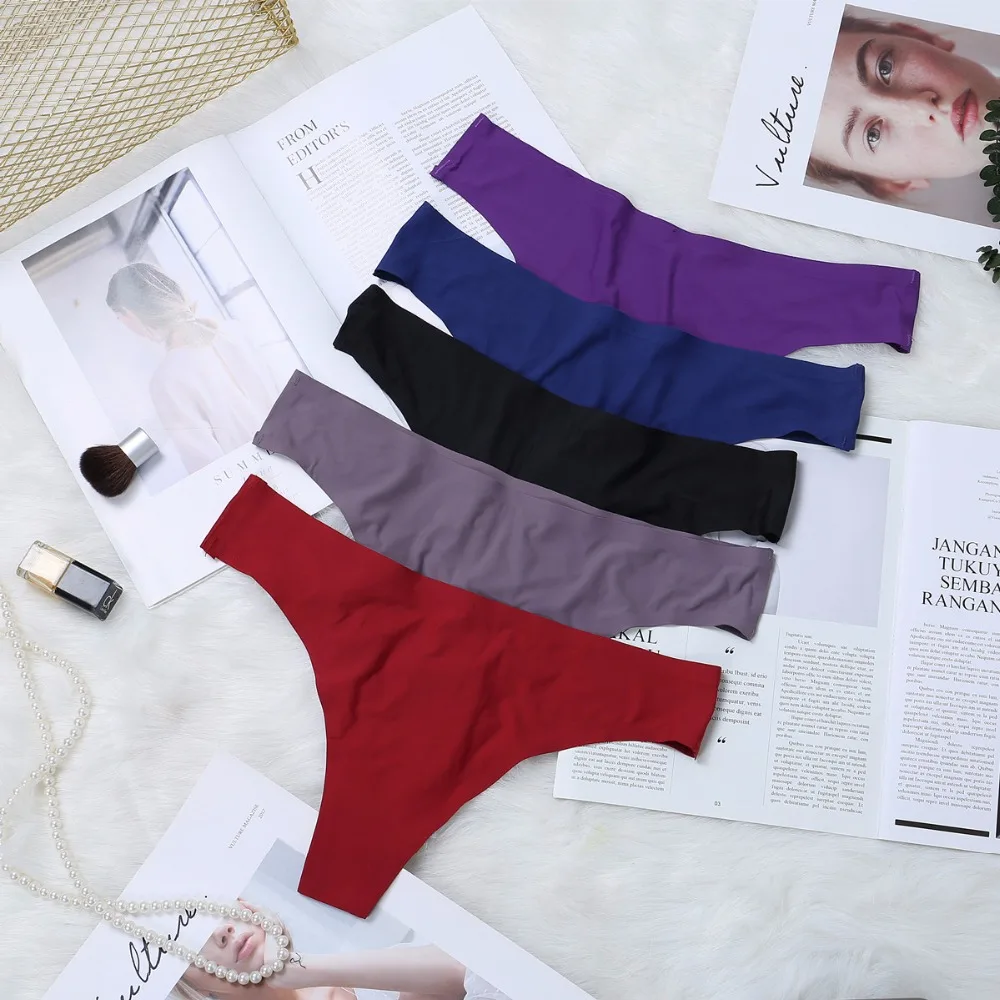 17 видов цветов сексуальные женские трусики бесшовное нижнее белье со средней
