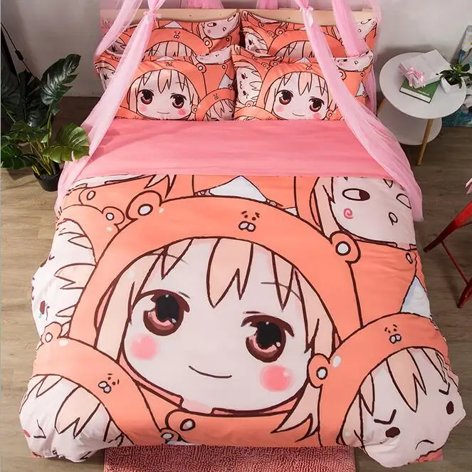 Kawaii аниме Чи-Би Маруко Rilakkuma Сейлор Мун постельное белье Твин Полный Королева Король один двойной размер дети девочка пододеяльник набор