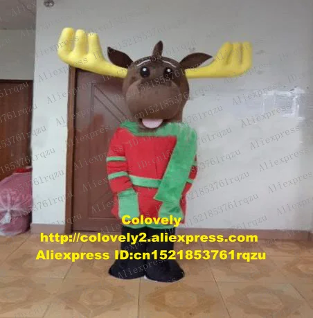 Олень лося Wapiti Caribou Alces олень талисман костюм Взрослый персонаж развлечения