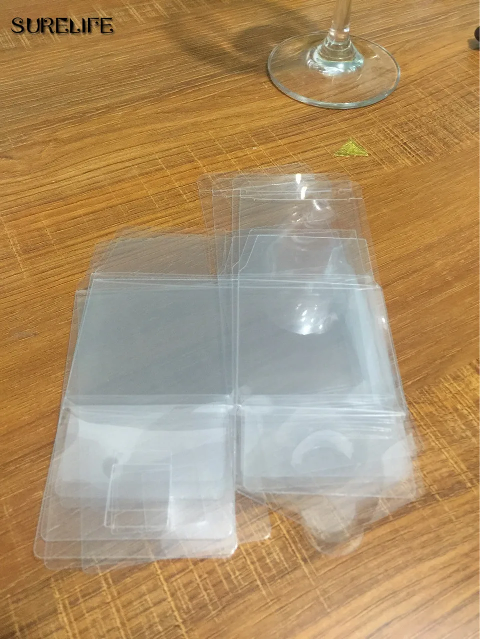 Квадратные подарочные коробки из ПВХ 50 шт./лот Сувенирная Коробка для конфет