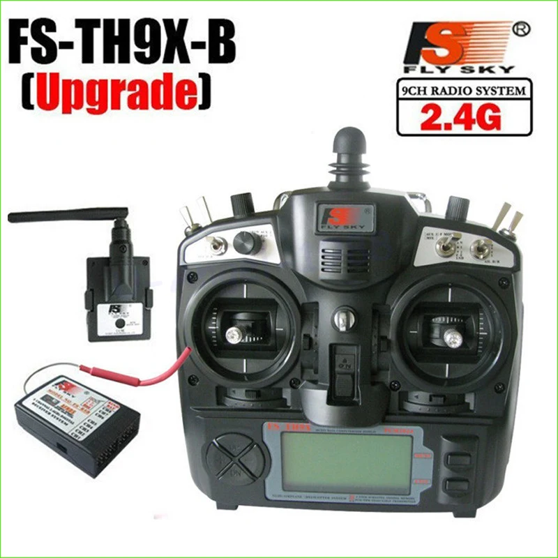 Flysky FS-TH9X TH9XB TX RX 2.4G 9ch 9 channels system FS remtoe control rc Transmitter & Receiver Combo Mode 1 2 for choose | Игрушки и