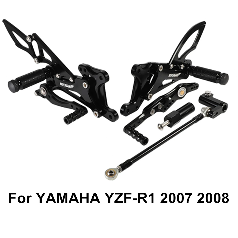 YZF-R1 YZF R1 2007 2008 Мотоцикл аксессуары для двигателя Запчасти подставки для ног сзади комплект Регулируемая подножки Регулируемый для Yamaha
