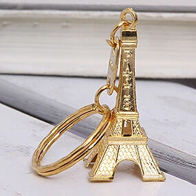 Gold Акция Clef Torre Брелок «Эйфелева башня» ключи, сувениры, Париж Тур цепь кольцо украшение держатель Брелки Подарки для женщин - Цвет: Gold