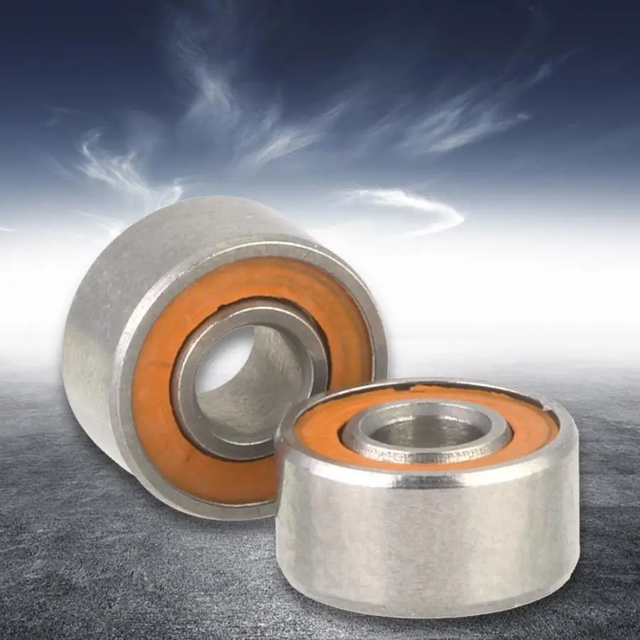 2 шт. высокоскоростные гибридные керамические шарикоподшипники из нержавеющей