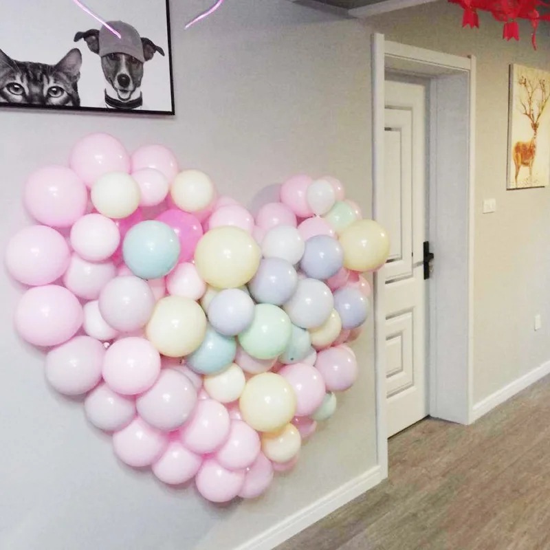 Mixed color 100 шт Макарон латексные воздушные шары Свадебные украшения на день рождения для детей и взрослых Рождественский Декор для дома показ товаров - Цвет: Mixed color