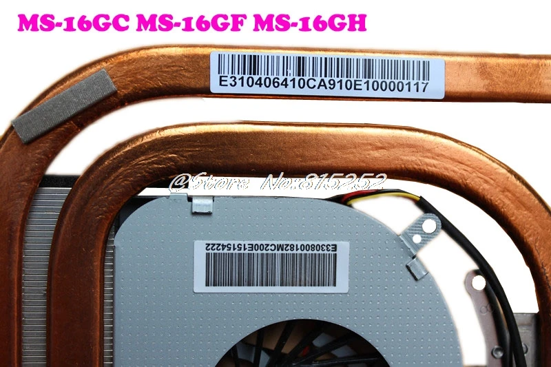 Оригинальный Процессор вентилятор и радиатор для MSI GE60 2OC 2OD 2OE из 2 предметов 2PE 2PF