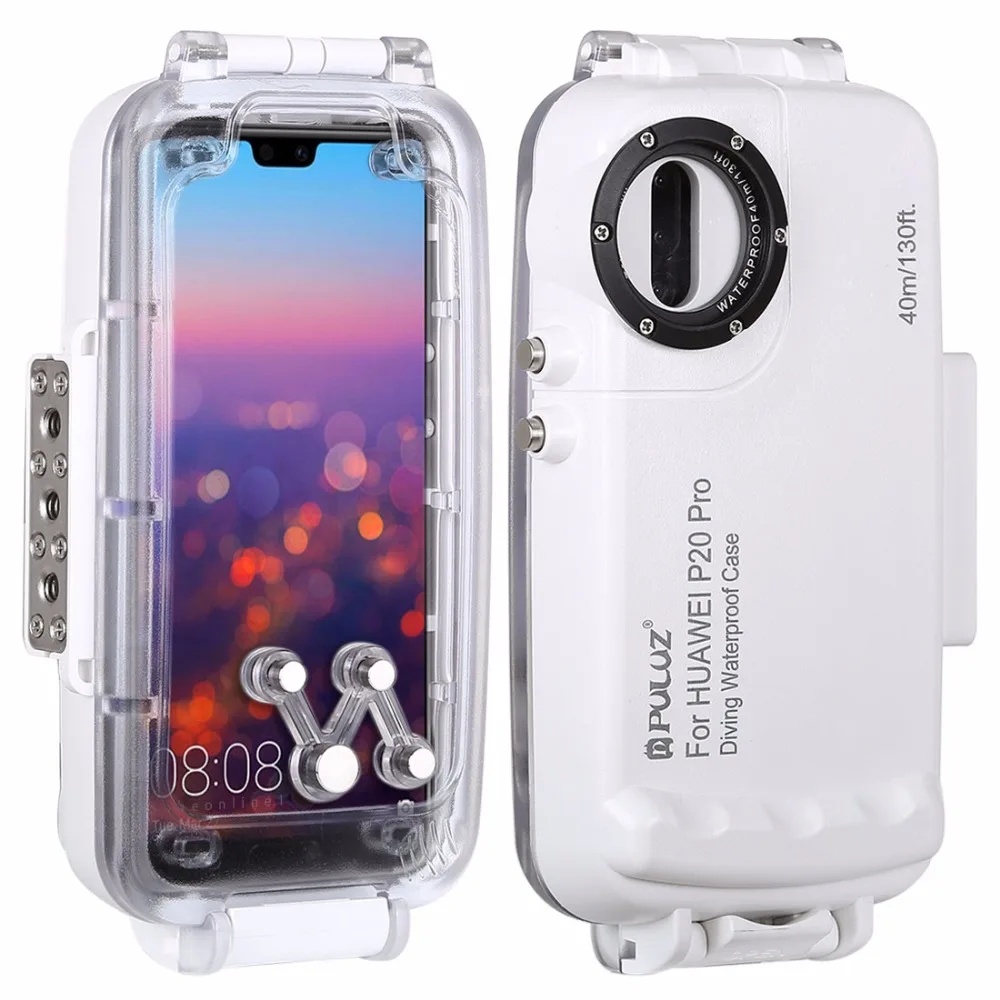PULUZ для huawei P20/P20 Pro Чехол для дайвинга mate 20 Pro 40 м/130 футов Водонепроницаемый чехол для фото и видео для подводного плавания