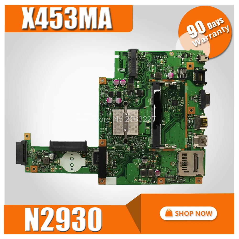 X453MA материнская плата N2930 CPU для For Asus X403MA X403M F453M ноутбука Тест 100% OK|Материнские