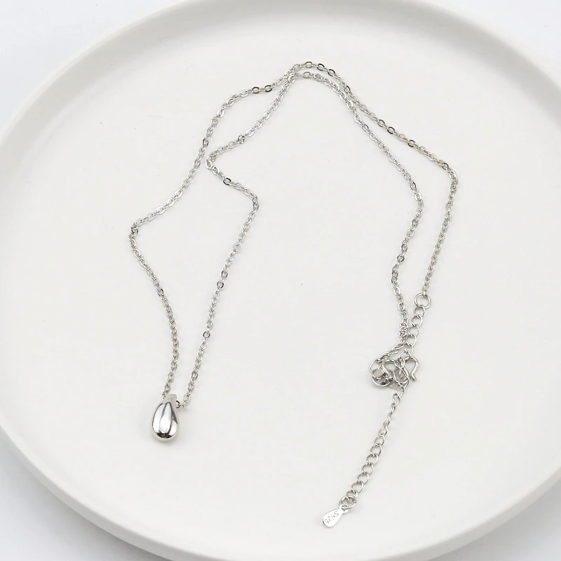 2019 New Fashion Silver Gold Water Drop Pendant Necklace For Women Ladies Girls Birthday Party Gifts Jewelry Wholesale | Украшения и