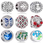 Btuamb Новое поступление, роскошные Подвески в виде вишни, ананаса, самолета, бабочки, Креста, подходят к оригинальному Pandora шармам для женщин, изготовление ювелирных изделий