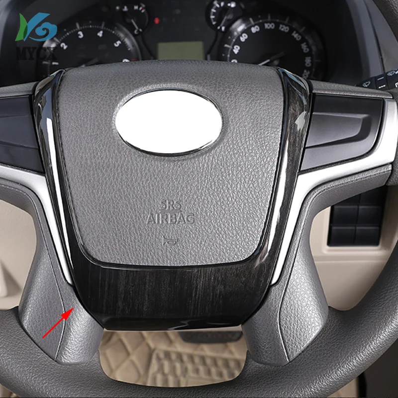 Отделка рулевого колеса из АБС пластика черного цвета отделка для Toyota Land Cruiser Prado