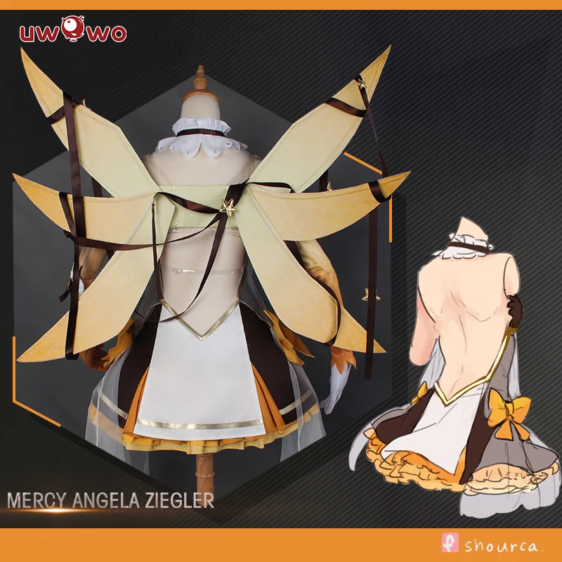 Женский костюм для косплея милосердия желтый ангела с крыльями|angel costume|costumes