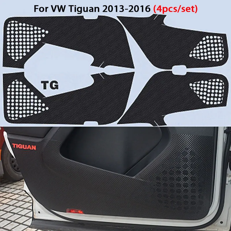 Mcrea авто дверь антиударная площадка коврик наклейки для Volkswagen VW Tiguan Polo Golf 7 MK7 Jetta 6 MK6 Passat B8 Bora Santana - Название цвета: For Tiguan 2013-2016