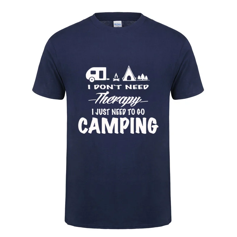 Мне не нужна терапия мне футболка для кемпинга Camper Life Camp S Happy Забавный