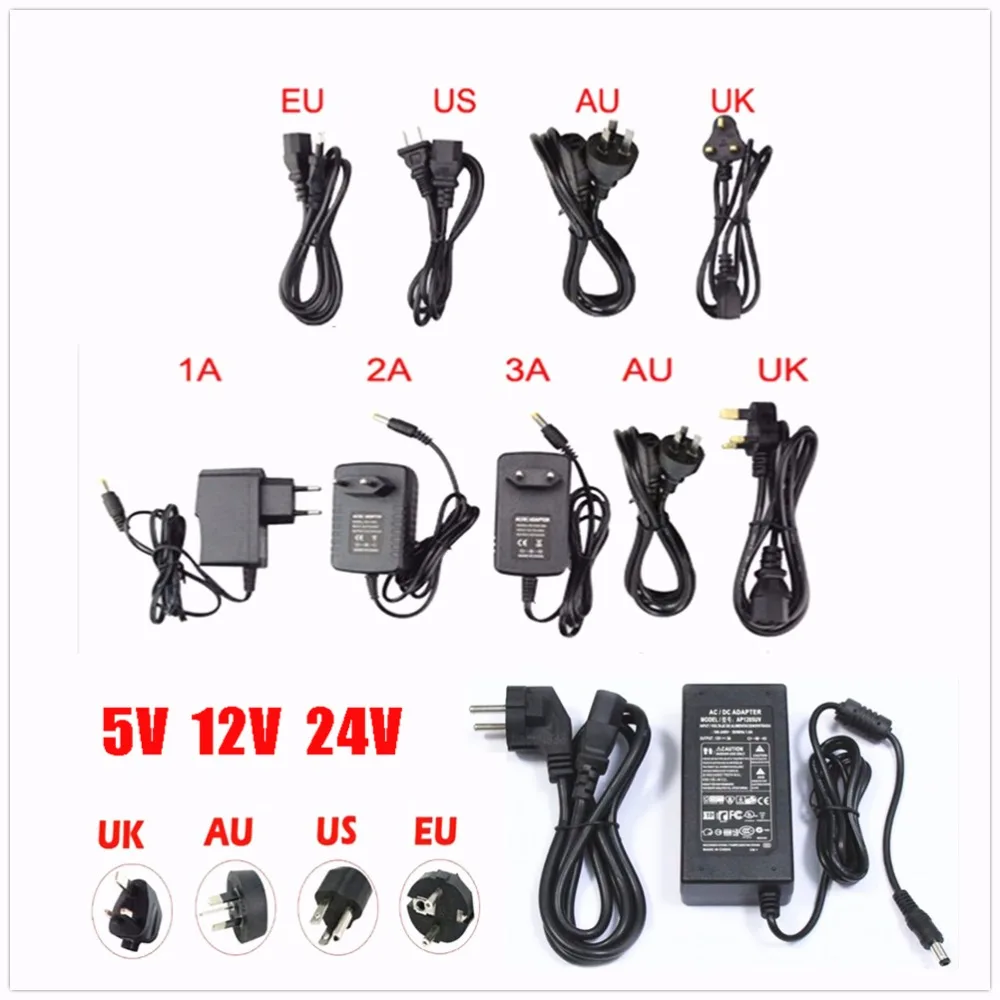 AC 100/240 в постоянный ток 5В 12В 24В светодиодный источник питания 1A 2A 3A 5A 6A 8A 10A