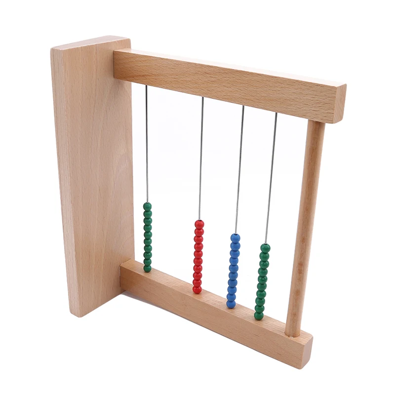 Деревянные Монтессори математический игрушечный бисер Abacus Игрушка