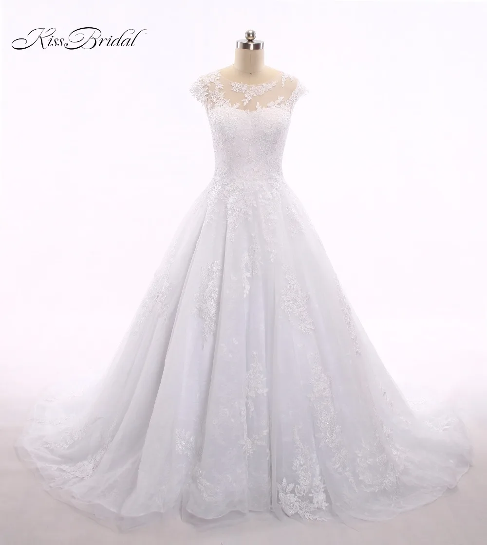 Женское свадебное платье с юбкой годе винтажное длинным рукавом и высоким