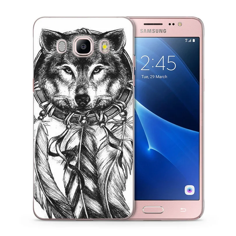 Для Samsung Galaxy A3 A5 2016 2015 2017 prime J1 J2 J3 J5 J7 G530H S8/plus Note 8 TPU силиконовый цветной волчий