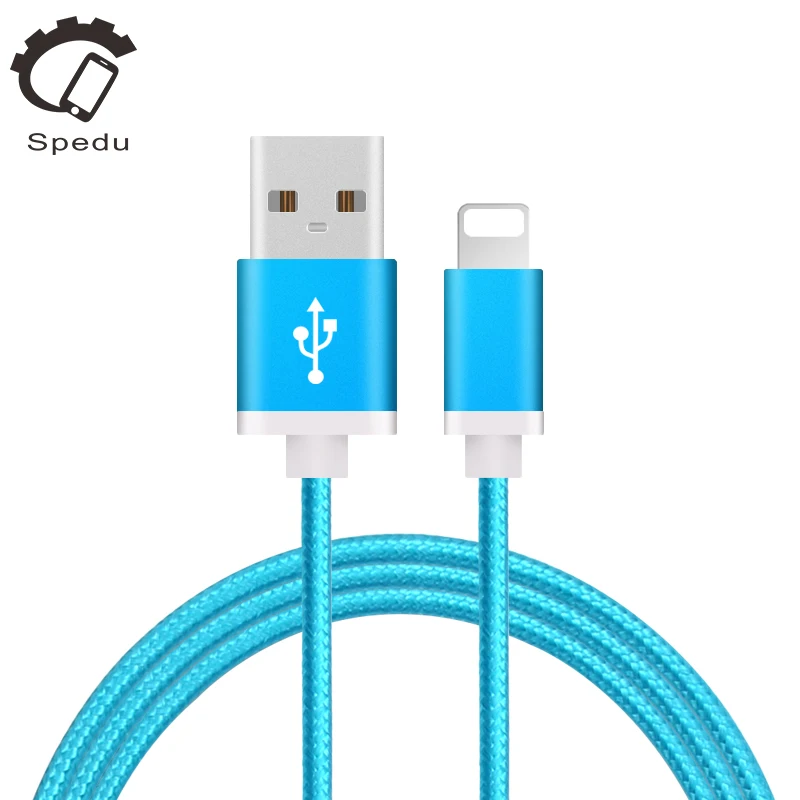 SPEDU мобильный телефон кабели Нейлон Плетеный Провод Металлический Штекер usb