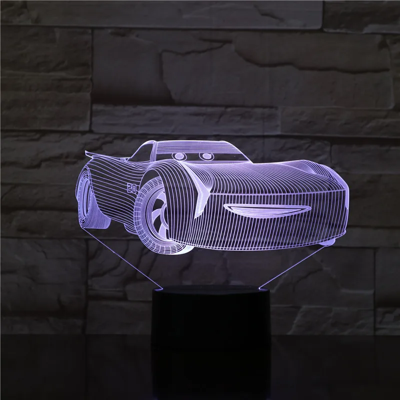 

Super Cool Car Touch Remote Control Night Light LED Stereo Acrylic Panel Table Decoration 7 Colors Change Bedroom Lamp GX1757