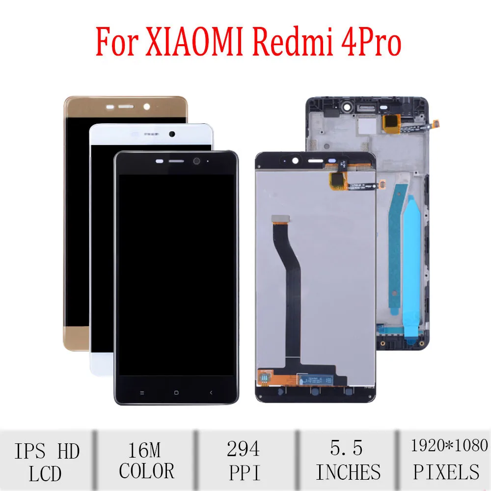 5 0 &quotоригинальный для Xiaomi Redmi 4 Pro ЖК дисплей с сенсорным экраном рамкой